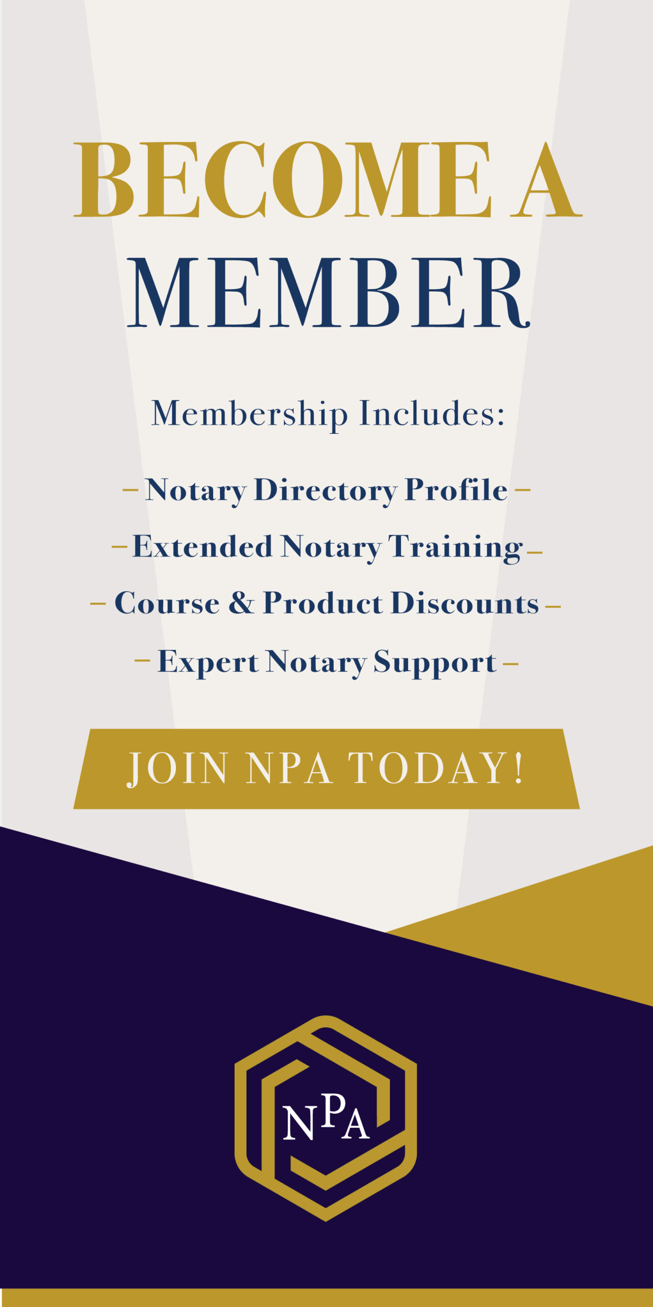 NPA Banner membership offer
