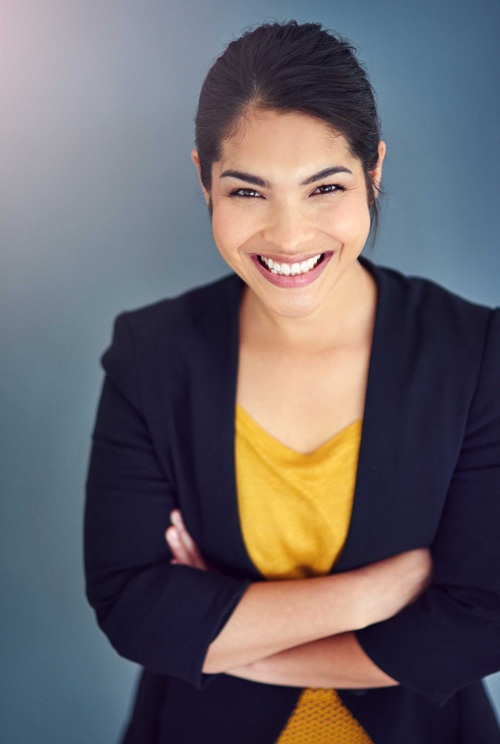 Woman smiling for photo