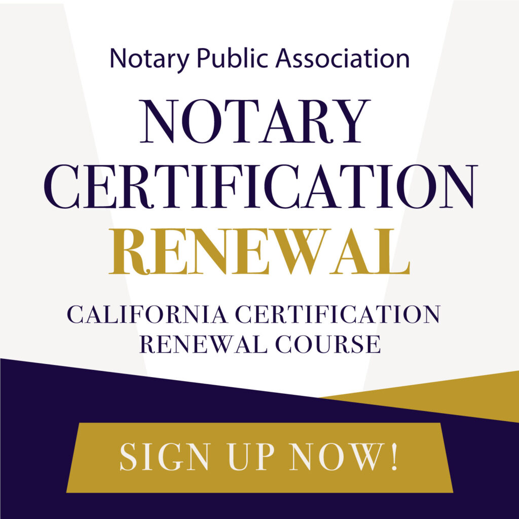 California notary renewal course cover