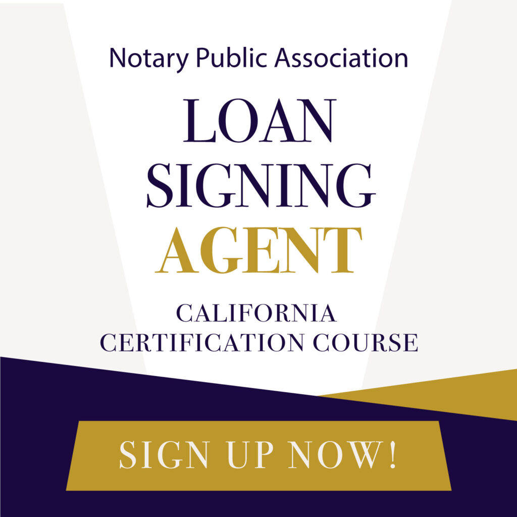 Loan Signing Agent California cover