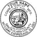 Notary seal stamp