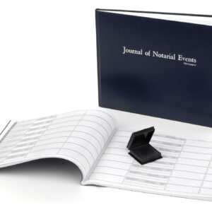 Hardcover notary journal