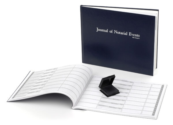 Hardcover notary journal