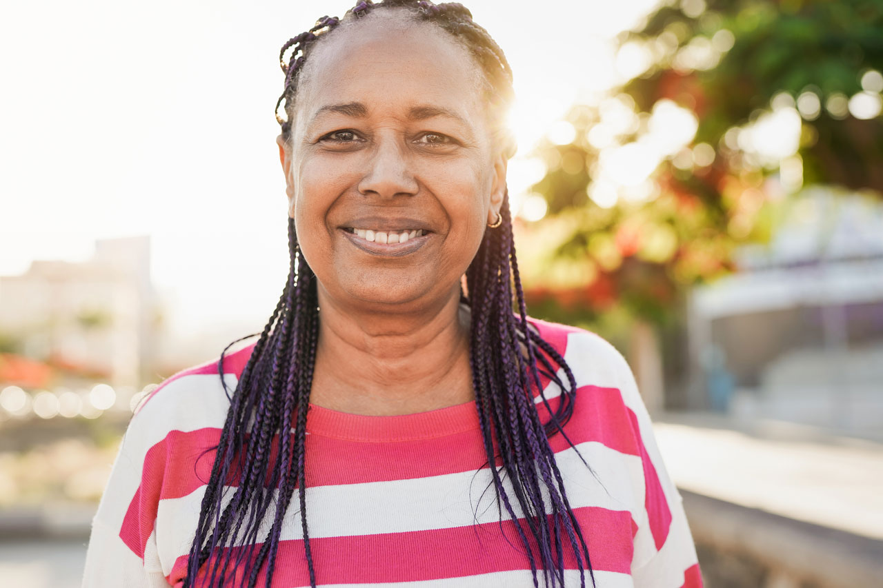 an older woman who took the notary course in texas