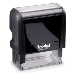 Durable Trodat Printy 4915 notary stamp with clear impressions, refillable ink, and compact design—perfect for professional notary use.
