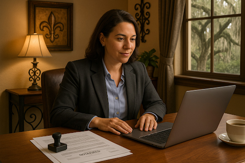 Notary earnings in Louisiana