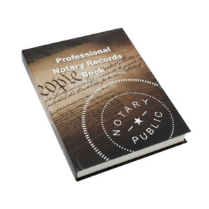 Softcover Professional Notary Records Book with 96 pages and 276 entries, meeting requirements in all 50 states.