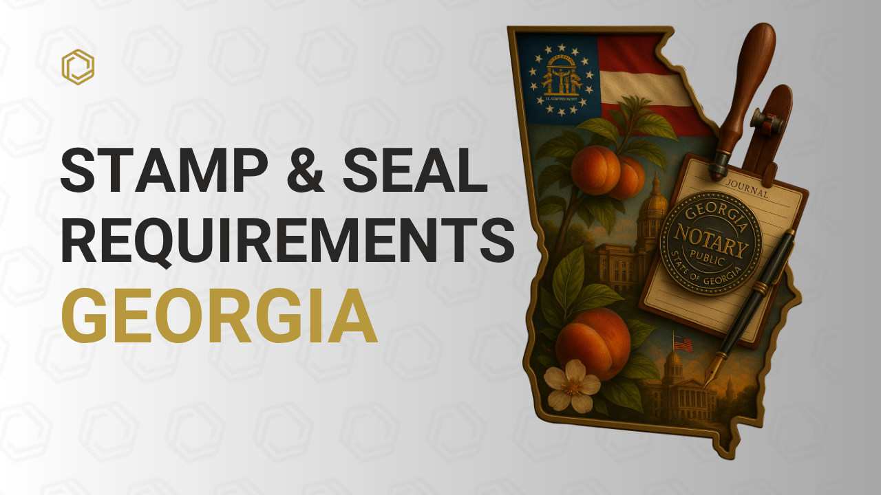 Curated visual reference: Picture Idea: Georgia Notary Stamp Seal Requirements