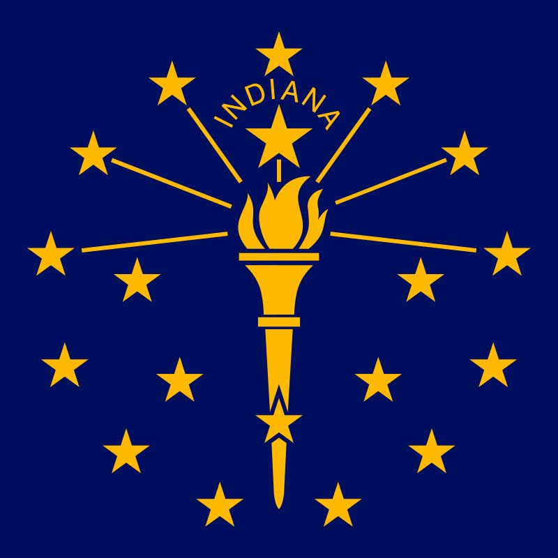Indiana State flag.