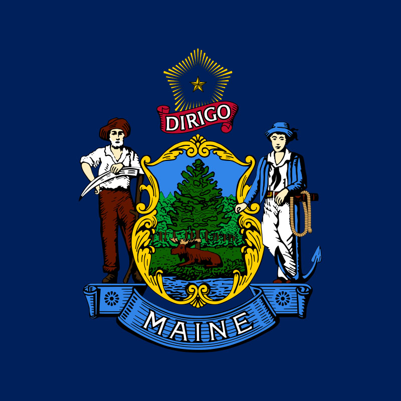 Maine State Flag